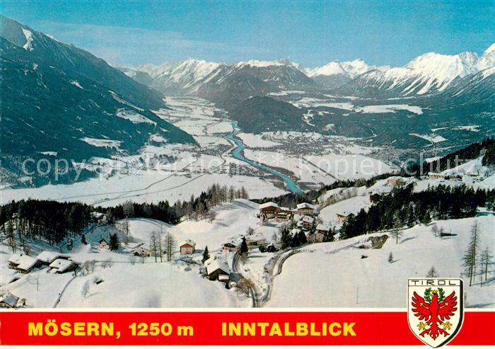 Moesern mit Telfs Mieminger Plateau und Lechtaler Alpen
