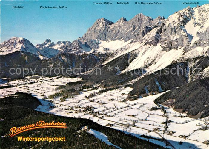 Ramsau Dachstein Steiermark Hochplateau mit Dachsteinsuedwaenden Bischofsmuetze