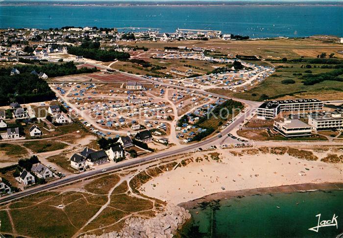 Presqu Ile de Quiberon Les campings de la pointe de Conguel Vue aerienne