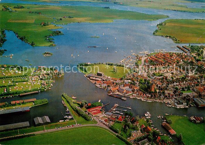 Leeuwarden Friese Meren Fliegeraufnahme