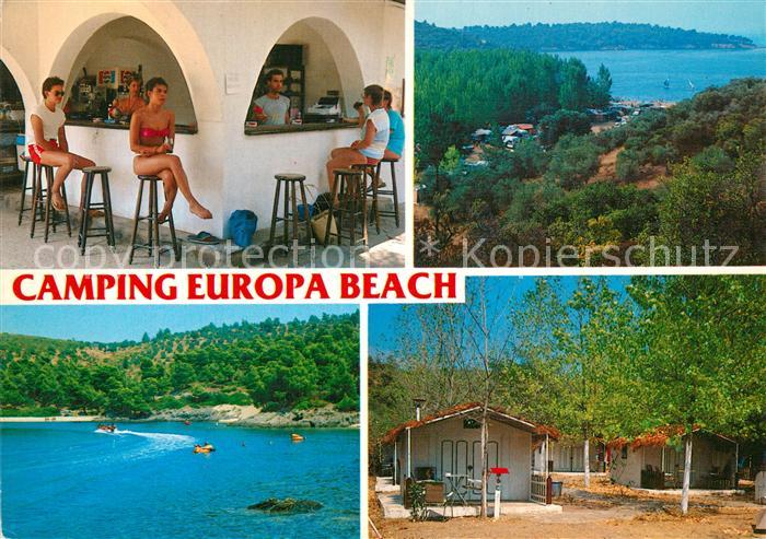 Thessaloniki Halkidi Sithonia Camping Europa Beach Bar Panorama