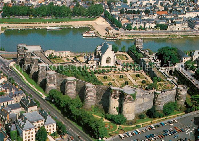 Angers Le Chateau Vue aerienne