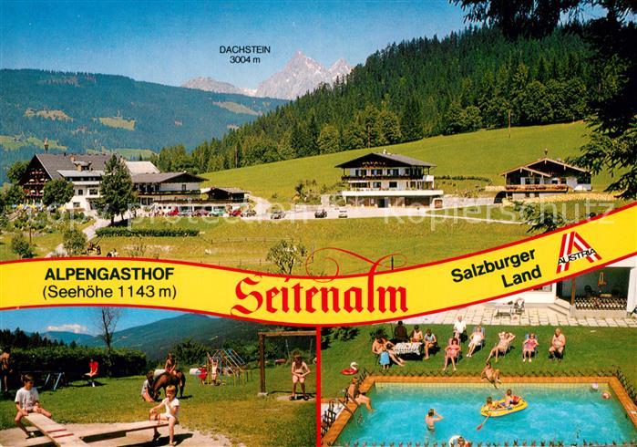 Radstadt Alpengasthof Seitenalm Kinderspielplatz Pool