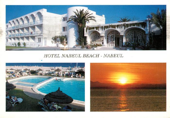 Nabeul Hotel Nabeul Beach Pool Sonnenuntergang