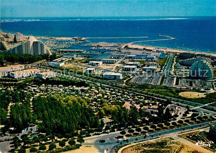 La Grande-Motte Vue aerienne le Camping et le Garden