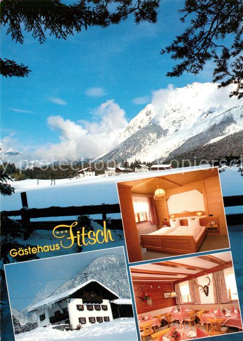 Obsteig Tirol Gaestehaus Fitsch Gaststube Zimmer