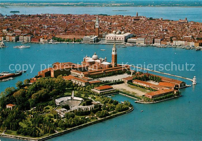 Venezia Venedig Fliegeraufnahme Isola di San Giorgio