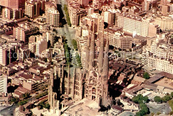 Barcelona Cataluna Fliegeraufnahme Kirche der heiligen Familie