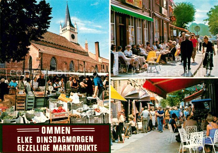 Ommen Overijssel Elke Dinsdagmorgen Gezellige Marktdrukte