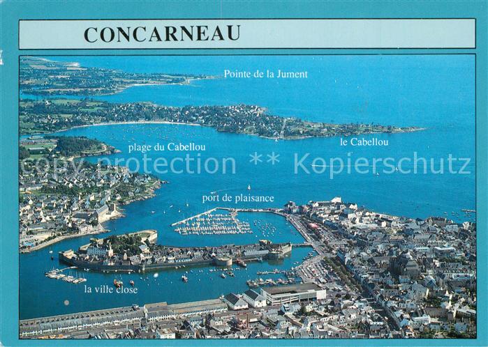 Concarneau Finistere Fliegeraufnahme