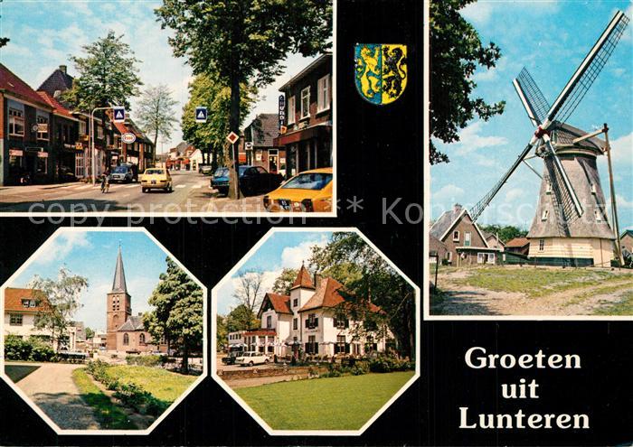 Lunteren Windmuehle Kirche Stadtansicht