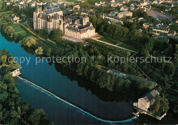 Sarthe La (Departm.) Fliegeraufnahme Abbaye Saint Pierre de Solesmes