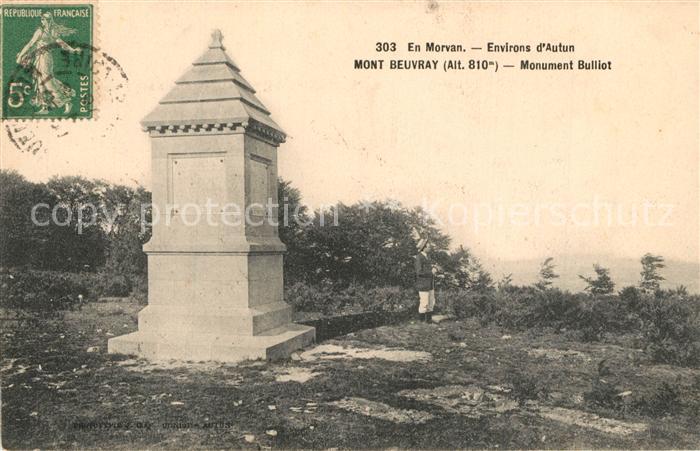 Saint-Leger-sous-Beuvray Mont Beuvray Monument Bulliot