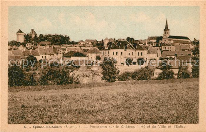 Epinac Panorama sur le Chateau Hotel de Ville