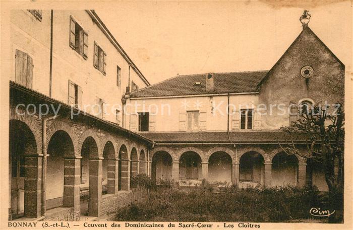 Bonnay Saone-et-Loire Couvent des Dominicaines du Sacré Coeur les cloîtres