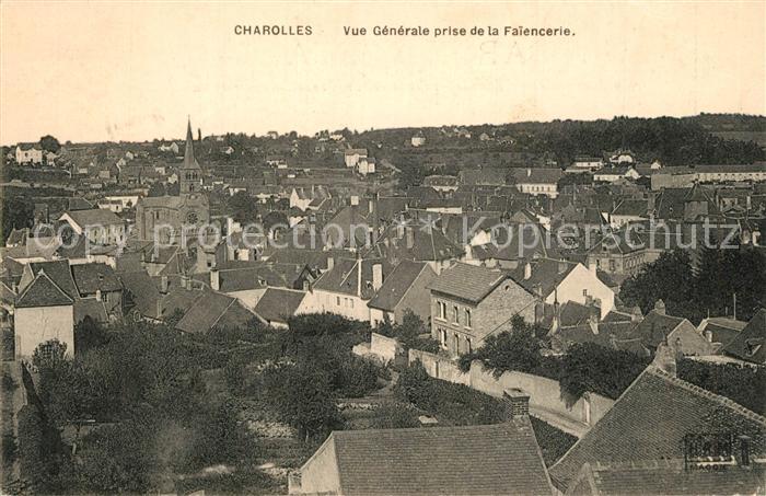 Charolles Vue Generale prise de la Faiencerie
