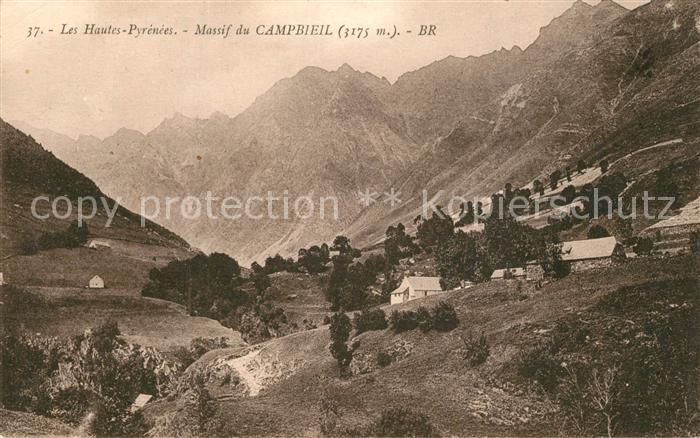 Pyrenees Region Panorama Massif du Campbieil