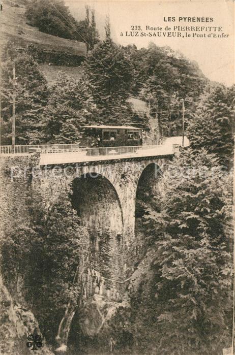 Pierrefitte-Nestalas Route a Luz Saint Sauveur Pont d Enfer