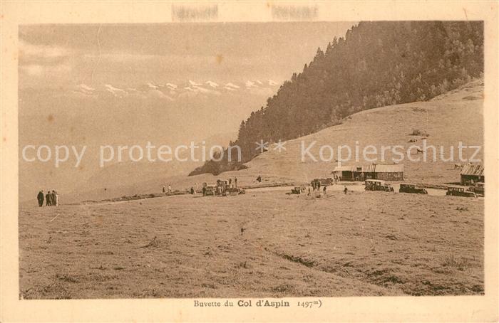 Col d Aspin Buvette du Col vue panoramique des Pyré