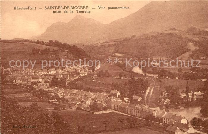 Saint-Pe-de-Bigorre Vue panoramique prise de la Tourette