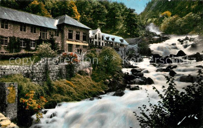 Cauterets La raillère les griffons et la cascade