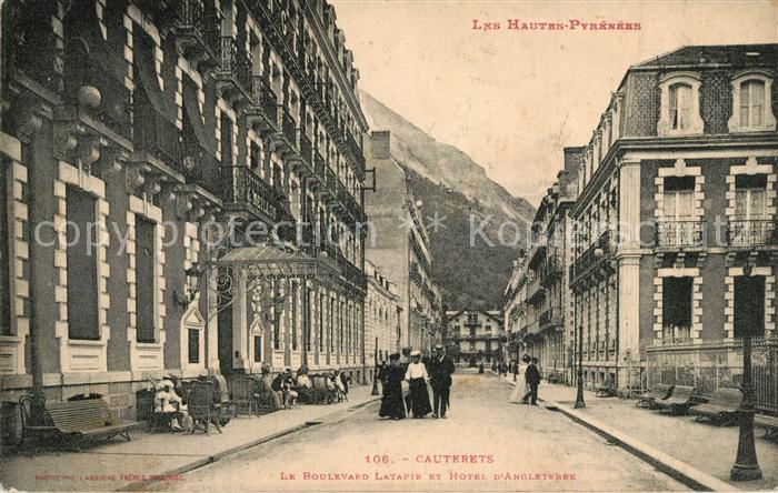 Cauterets Boulevard Latapie Hotel d Angleterre