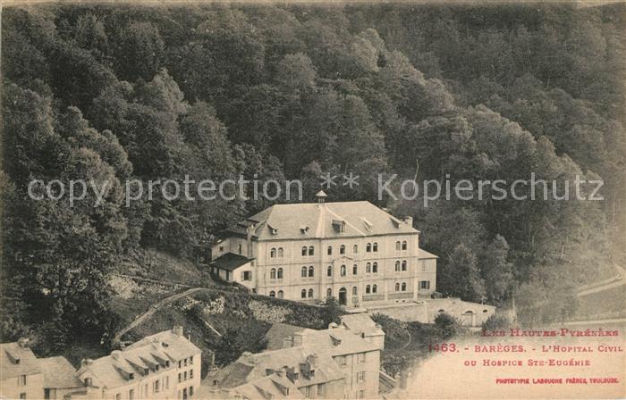 Bareges Hopital Civil Hospice Sainte Eugénie