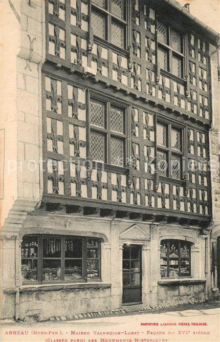 Arreau Maison Valencian Labat facade du XVIe s