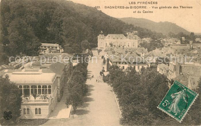 Bagneres-de-Bigorre Vue Generale des Thermes et du Casino