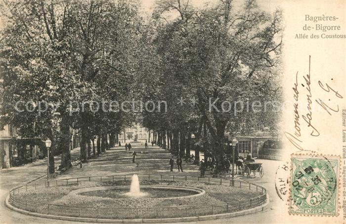 Bagneres-de-Bigorre Allée des Coustous Fontaine