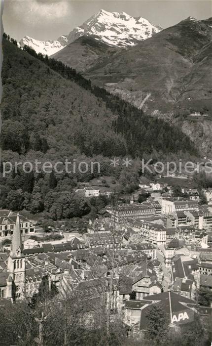 Cauterets Vue Generale Pic Soum de Moimé Pyrénées