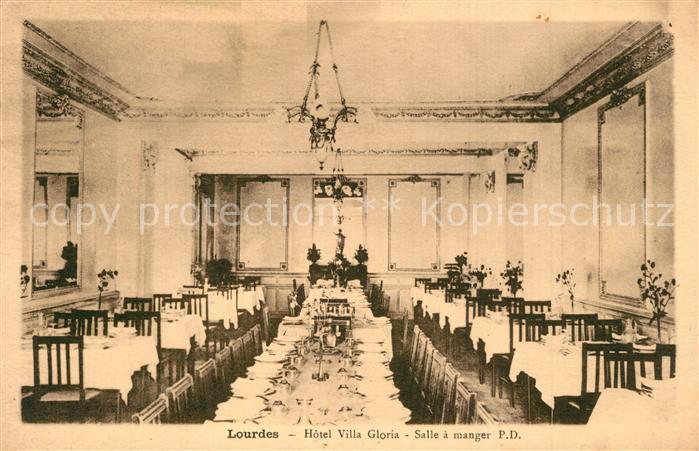 Lourdes Hautes Pyrenees Hotel Villa Gloria Salle a manger