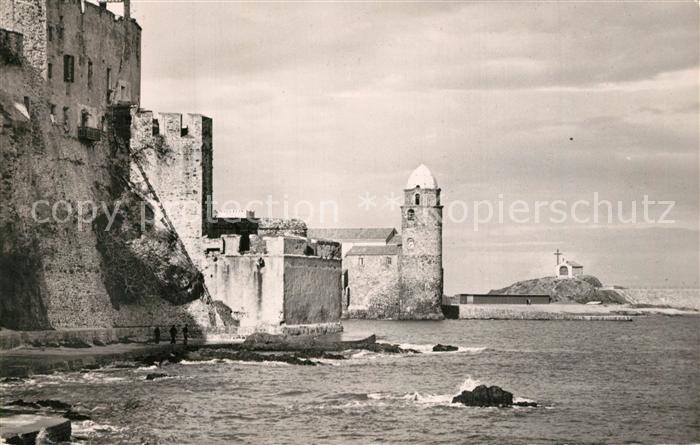 Collioure Les Templiers le clocher et Chapelle Saint Vincent