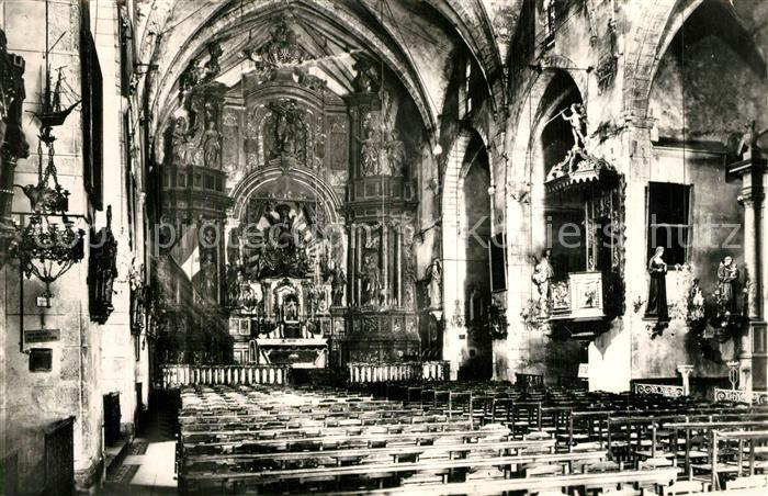 Argeles-sur-Mer Intérieur de l'Eglise le choeur