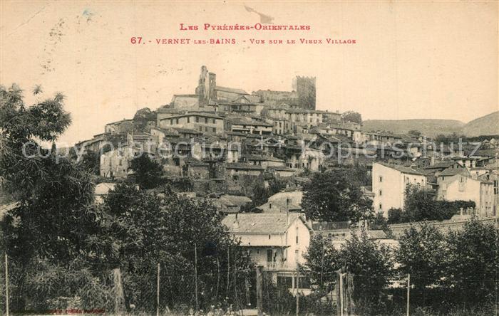 Vernet-les-Bains Vue sur le vieux village