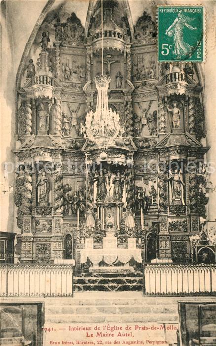 Prats de Mollo Intérieur de l'Eglise Le Maitre Autel