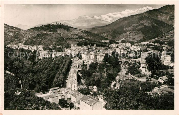 Amelie-les-Bains-Palalda Vue Generale Massif du Canigou Pyrénées