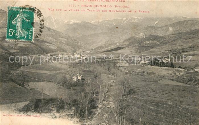 Prats de Mollo Panorama Vallee du Tech et les Montagne