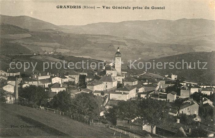 Grandris Vue Generale prise du Goutel