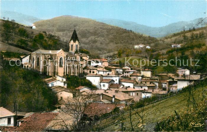 Courzieu Vue Generale et le Bois Rozard