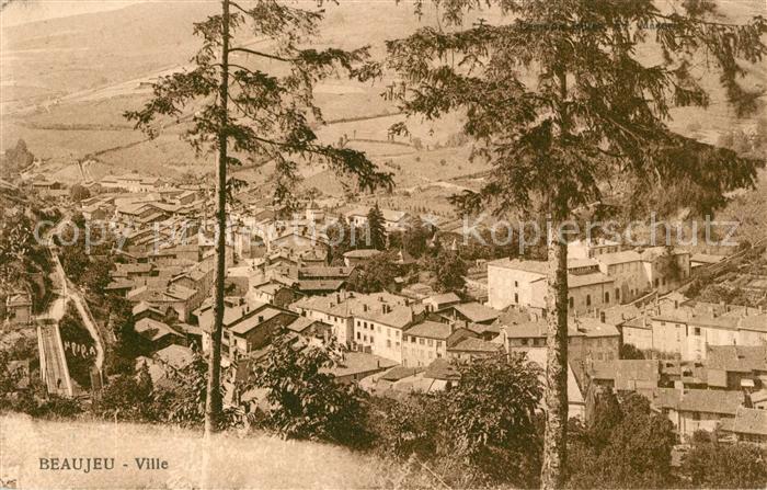 Beaujeu Rhone Vue sur la ville