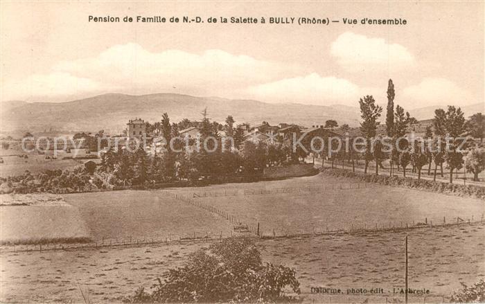 Bully Rhone Panorama Pension de Famille de Notre Dame de la Salette