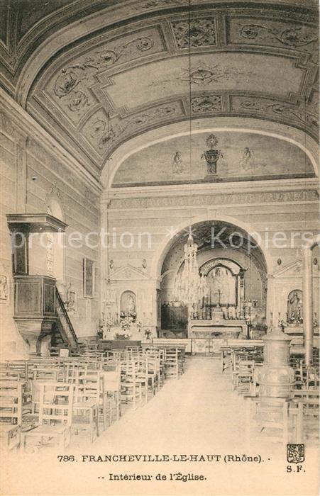 Francheville Rhone Intérieur de l'Eglise
