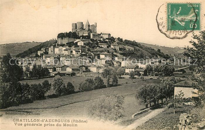 Chazay-d Azergues Chatillon d Azergues vue prise du Moulin