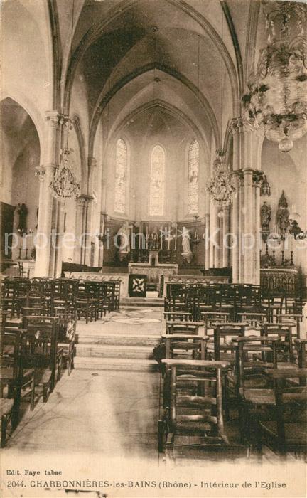 Charbonnieres-les-Bains Intérieur de l'Eglise