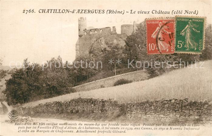 Chatillon d Azergues Le vieux chateau
