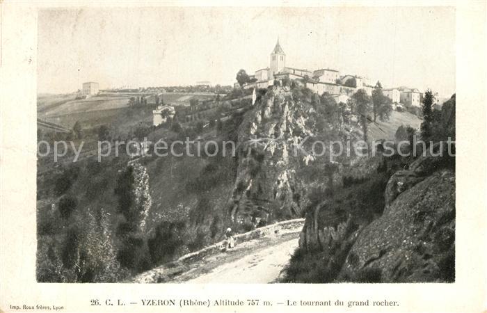 Yzeron Le tournant du grand rocher