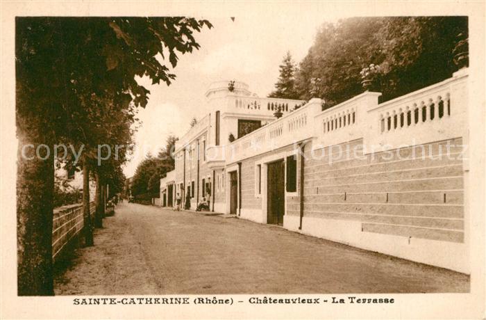 Sainte-Catherine Rhone Chateauvieux Terrasse