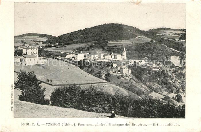 Yzeron Panorama Montagne des Bruyeres