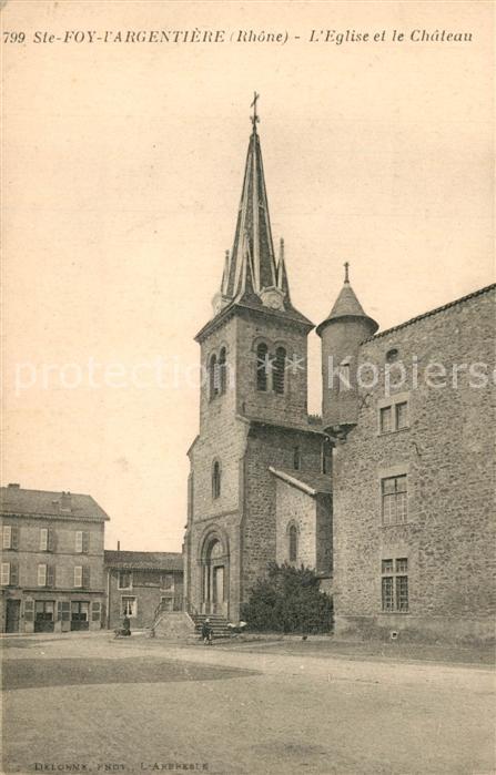 Sainte-Foy-l Argentiere Eglise Chateau